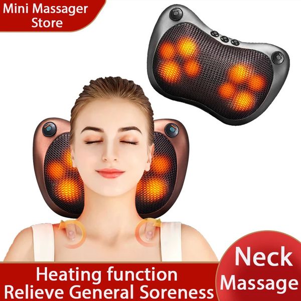 Oreiller de massage pour le cou, 81218 balles, détend les muscles et soulage la douleur, petit 240110