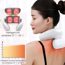 Masseur de cou TENS Pulse MassageLowfréquence courant électromagnétique soulager la douleur musculaire soins de santé personnels 240314