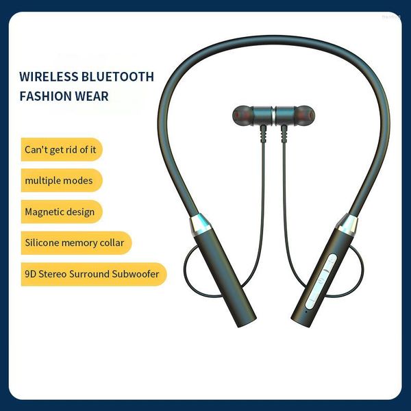 Oreillette Bluetooth pour cou suspendu monté sur le cou Sports de veille ultra-longs sans fil
