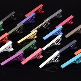 Das Clips effen 4 CM mannen clip 21 kleuren Stropdas Clip Voor Business man Stropdas vader stropdas Clip Kerst gift256m