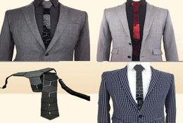 Nek Tie Set Geometie Handgemaakte Handgemaakte Skinny zeshoekige Silver Tie Honeycomb -vorm Ntralte voor Men Fashion Bruiloft Accessoire Fashion Jewel7718991