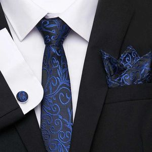 Set à cravate de cou de haute qualité 7,5 cm Boîte cadeau à cravate Couchage de poche Clares de bouffée