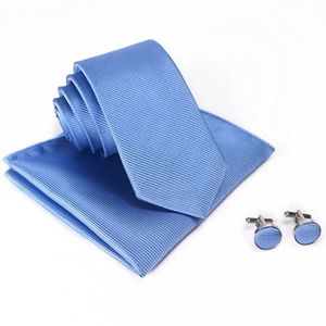 Neck Tie Set hoogwaardige merkbanden Design stropdas zakdoek manchetknopen set mode types voor mannen geschenken jurk feestaccessoires stropdas