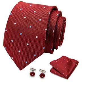 Cravate de cou set Livraison gratuite liens pour hommes luxueux lié à la soie bleue psaigne avec des coups de manchette à cravate brume