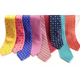 Cravate ensemble tailleur Smith mode imprimé Animal 100% soie cravates mouton papillon chiot éléphant hommes Premium soie cravates 230324