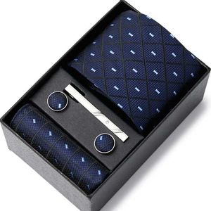 Neck Tie Set Set Wholesale Vangise Brand 2023 New Style Silk Wedding Gift Caed Set Coldie Box Box ACCESSOIRES