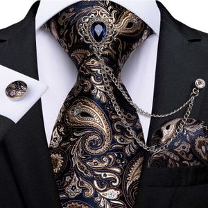 Nekbanden 2022 Nieuw ontwerp Fashion Heren Tie broche set