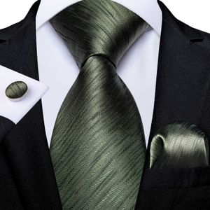 Nekbanden 8 cm breedte klassiek groen paars grijs rood vast gestreepte zakelijke nek stropdas pochet set bruiloft feestdie cadeau voor mannen dibangu