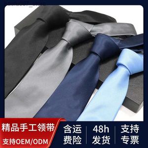 Coules de cou Advanced Business Handicraft Academy Style Color Couleur masculine Tie Mens Avocat Black Formal Dress Mentieq