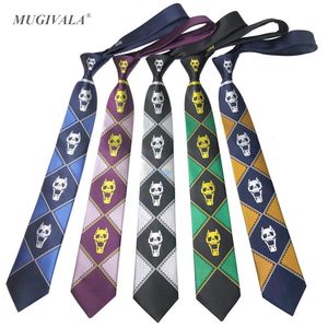 Neck liens Anime's Bizarre Adventure Kira Yoshikage Cosplay Tie Killer Queen Skull Courtises Costume de porte Prop 230529