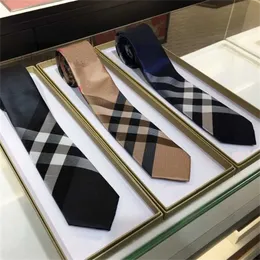 Nekbanden ontwerper luxe stropdas heren mode tie strepen strepen patroon borduurwerk luxe ontwerpers zakelijke cravate nekkleding