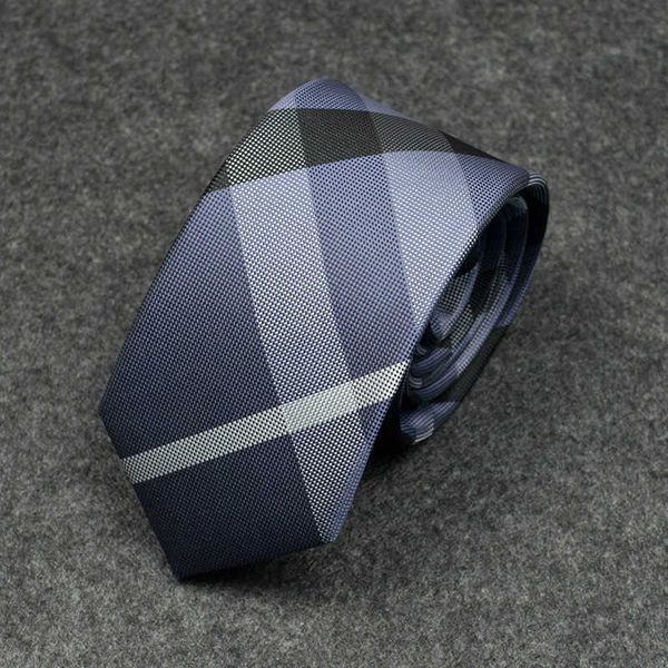 Cravates de cou Designer Personnalité gris Plaid robe formelle affaires mariage travail étudiant loisirs 7 cm travail hommes cravate FAR8