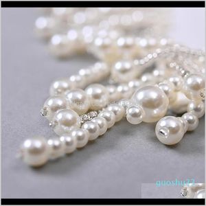 Corbatas de cuello Moda Aessorieswomen Faux Pearl Borlas con cuentas Collar falso Joyería Collar decorativo Gargantilla Xx9D Entrega de gotas 2021 Eoy52