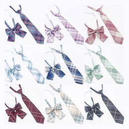 Cravates de cou Mode JK pour Jk Uniforme Femmes Hommes Casual Plaid Cravate Style Japonais Mignon Cravate Accessoires Scolaires 230418