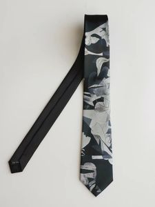Cravates mode homme cravate imprimés originaux Guernica noir imprimé cravate rétro art abstrait hommes et femmes cravate 231013