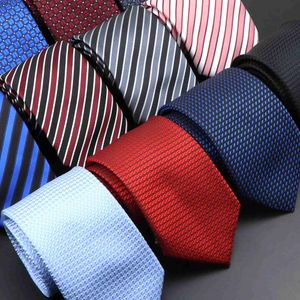 Coules de cou Fashion Stripe Neckes Classic Mens Solid Tie Solid Polka Dots Mariage Business Tie Jacquard Tiscs Woven Ties Shirt Accessories Gift 240407