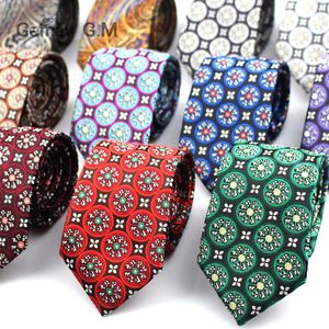 Cravates de marque pour hommes, bleu rouge, 7cm de large, costumes de mariage, Polyester, soie, Gravata Business Corbatas, 230418