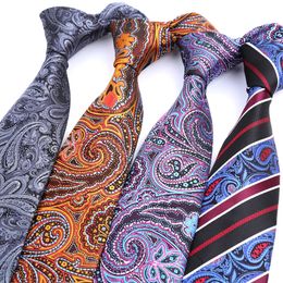 Corbatas para el cuello Formal 8 cm Corbata para hombre Clásico para hombre Adulto Boda Fiesta de negocios Floral Jacquard Ascot Accesorios 231019