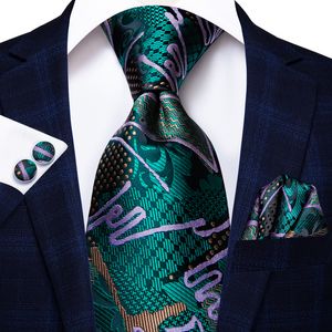 Stropdassen Hi-Tie Groen Mode Business Paisley 100% Zijde Heren Stropdas Stropdas 8.5cm Stropdassen voor Mannen Formele Luxe Bruiloft Kwaliteit Gravata 230607