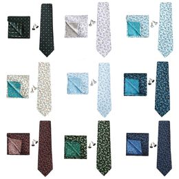 Cravates de haute qualité noir rouge rayé cravate d'affaires pour homme carré serviette boutons de manchette mode fête de mariage cravates Huishi Designer Set 231013