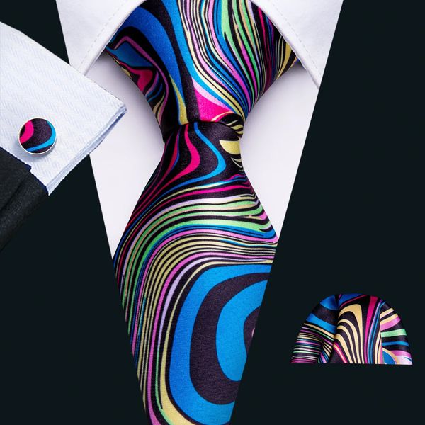 Cravates de haute qualité marque cravates conception cravate mouchoir boutons de manchette ensemble impression arrivée mode pour la fête de mariage soie pour hommes laine 231208