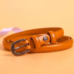 Krawatten Hohe Qualität Strap Frauen Leder Mode Weibliche Dünne Gürtel Hose 100 Echte Gürtel Damen Auf Kleider 3 Farben 230718