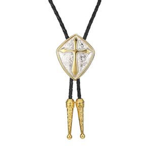 Stropdassen KDG Western Cowboy Zinklegering Tweekleurige Cross BOLO Tie Shirt Accessoires Mannen En Vrouwen Cadeau Items312V