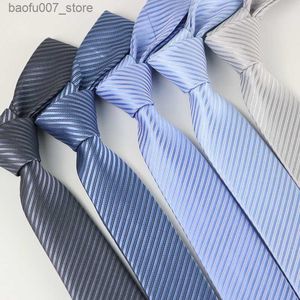 Coules de cou Lazy Tie Mens Solide Small Tie Corée Édition coréenne Tie Mens Gray 5cm Édition coréenne Small Tieq