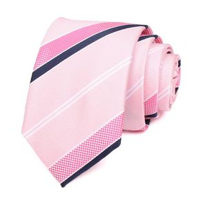 Stropdassen Roze stropdas voor heren Hoge kwaliteit 7 cm stropdassen voor mannen Mode Formele stropdas Heren Werk Feeststropdas Bruidegom Bruiloft Stropdassen 231128