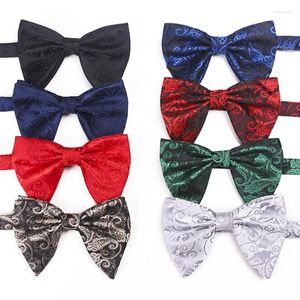 Coules de cou masque Jacquard Big Bowties For Women Wedding Wedding Bow Tie Business Party Gravatas 12,5 8,5 cm Black Cravat