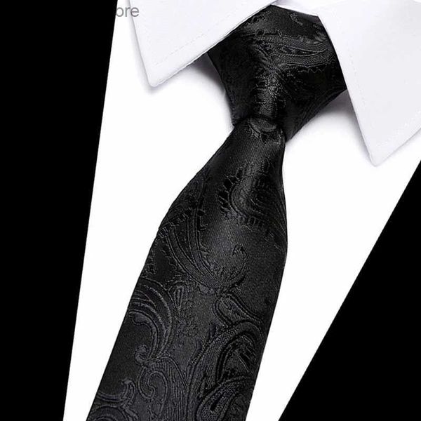 Corbata Corbata Corbata 160 colores Venta de fábrica 2023 Nuevo diseño Tada Floral Red Men Accesorios Fit Formal Party Tada Men Corbio Cravat Y240325