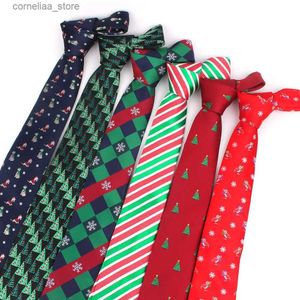 Cravates Cravates Cravates De Noël Pour Hommes Femmes Skinny Jacquard Cravate Pour Les Affaires De Fête Casual Mode Cravates ic Costumes Cravates Pour Cadeau Y240325
