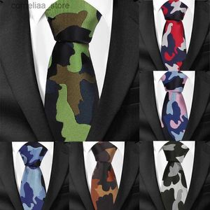 Nek stropdassen nekbanden mode camouflage nek stropdassen voor mannen casual slanke stropdas gravatas dunne heren stropdassen voor feest ic jacquard mannen banden gravatas y240325