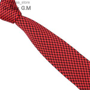Cravates Cravates Nouvelle cravate en tricot pour hommes Cravates tricotées décontractées Mode Polyester Cravate pour hommes pour les affaires de mariage Costume adulte Tuxedo Cravate à carreaux Y240325