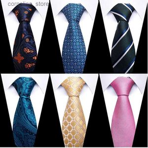 Cravates Cravates Cravates Cravate Pour Hommes Top grade 7.5 cm Cravate Vêtements Formels Imprimé hombre Bleu Clair Jour Commémoratif Y240325