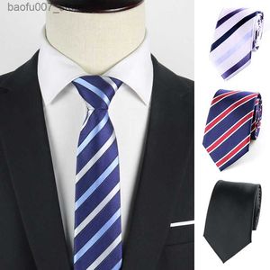 Nekbanden Nieuw accessoire 7cm das voor zakelijke en professionele slijtage polyester Silk Wedding Group Mens Tieq