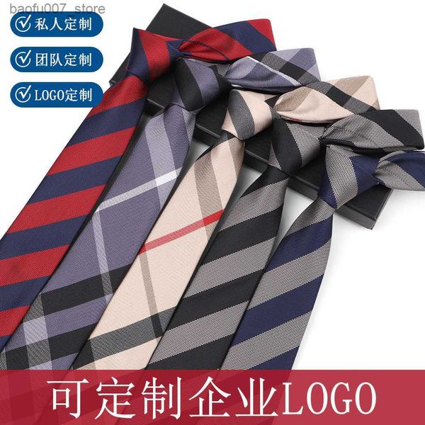 TIENES COLLA NUEVA poliéster Silk Mens corbata 7 cm Arrow Jacquard Business Banquet Tie Shengzhouq