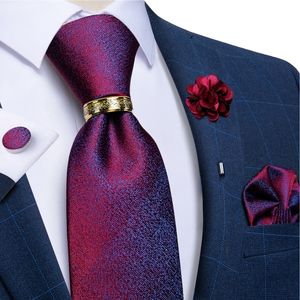Cravates Pruple Rouge Bleu Solide Cravates Pour Hommes 8cm De Large Cravate En Soie Pour La Fête De Mariage Hommes Accessoires Poche Carré Boutons De Manchette Broche Broche 230725