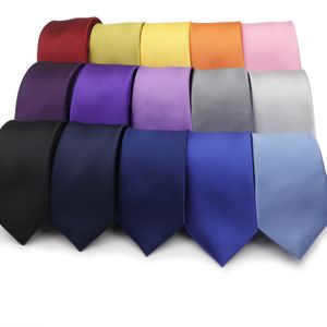 Nekbanden binden voor mannen formele magere nestjes stropdassen klassieke heren solide kleurrijke bruiloft 25inch bruidegloem gentleman smal gravata 231208