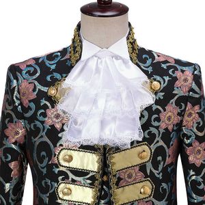 Corbatas de cuello Traje de príncipe victoriano Jabot Collar de encaje Corbata Adulto Punk Accesorio gótico Halloween Corbata Ouji Corbata de boda para hombres Niño J230227