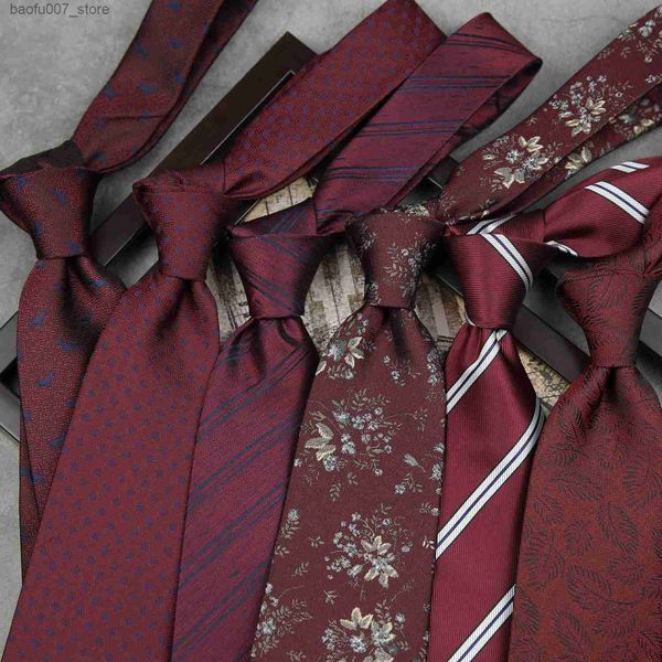 TIENES COLLA CRUOMO BODA VINO ROJO TIE Mens