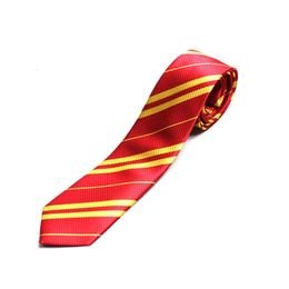 Stropdassen Groothandel Student Stropdas Met Badge Magic Shcool Wizard Ties Hallwoon Party Cosplay Tie Geschenken 231128