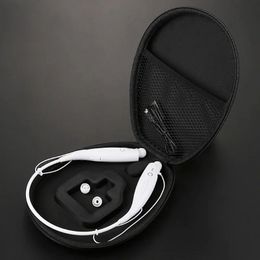 Bolsa de auricular de banda para el cuello Caja de transporte de almacenamiento de auriculares portátiles Accesorios de auriculares para V100 Sony MDR