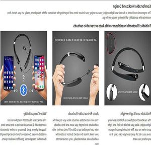 FreeShipping Nekband Koptelefoon Draadloze Fone Bluetooth-hoofdtelefoon met microfoon Handsfree TWS Oordopjes Ruisonderdrukkende hoofdtelefoon Wkhij