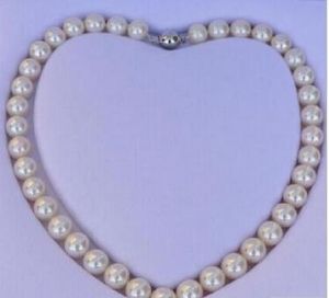 Collier Livraison gratuite ++ 10-11mm mer sud naturel collier de perles blanches bon lustre 18