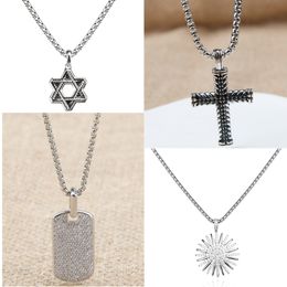 Collier Noir Colliers Grenat Dy Onyx Hommes Chaîne Cubaine Croix Pendentif Designer Bijoux Femmes Améthyste Pendentifs Diamant