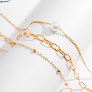 Collar de collar Diseñador de joyas para hombres de moda de oro