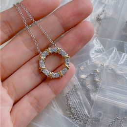 Collier marque collier de créateur bijoux de luxe colliers couleur unie diamant Design collier qualité supérieure cercle décontracté classique bijoux jour très bon