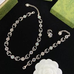 collier bracelet de créateur pour femme bijoux de créateur bagues femme pendentif colliers luxe diamant fleur collier cadeau de mariage