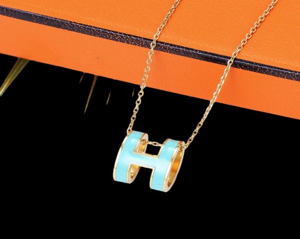 Collier Designer Classic Luxury H PENDANT Colliers pour femmes 18K Gold Letter Fashion Luxury Design Bijoux Colorfast Hypoallerge7905665